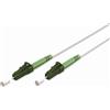 Goobay 59592 Cavo in fibra ottica (FTTH), monomodale (OS2) Bianco, bianco (simplex), 30 m di cavo in fibra ottica (FO), spina LC-APC (8°) > spina LC-APC (8°), guaina senza alogeni (LSZH)