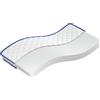 vidaXL Materasso in memory foam 100x200x17 cm Soft White
