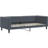 vidaXL Letto da giorno grigio scuro 100x200 cm in velluto