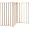 vidaXL Recinto pieghevole per cani 3 pannelli 150 cm in legno massiccio di abete