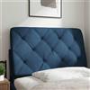 vidaXL Cuscino per testiera blu 80 cm in tessuto