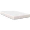 vidaXL Materasso con materasso crema 120 x 200 cm in tessuto