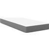 vidaXL Materasso da letto con materasso grigio chiaro 100 x 200 cm in tessuto