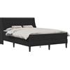 vidaXL Struttura letto con materasso con materasso nero 120 x 190 cm in velluto
