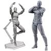 OEM Modello in PVC, figura posabile con supporto, ideale per schizzi e versatile