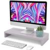 OEM Supporto ergonomico per monitor con design in legno, regolazione dell'inclinazione dello schermo, spazio per tastiera e mouse, robusto e sostenibile, dimensioni 50 x 20 x 8 cm, ideale per computer da ufficio