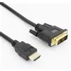 ACT Cavo HDMI a DVI 2 m, 4 K@60 Hz, adattatore bidirezionale HDMI DVI (DVI-D 18 + 1 pin) maschio a maschio placcato oro, per il collegamento di un monitor DVI - AK3735