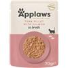 Applaws Buste in Brodo per Gatti Adulti Cibo Umido Complementare 70g - Tonno con Salmone - 12x70 gr - In Brodo