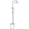 DP Griferia DP Bath RY-S014 Set Doccia con Rubinetto Termostatico Estensibile, Cromato