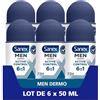 SANEX - Dermo Men Active Control 72 h Antitraspirante 53 ml - potente protezione contro sudore e odori - sensazione immediata di pelle nutrita - non contiene alcol