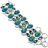"Fatto a mano" Bracciale in argento sterling 925 con pietra preziosa opale di fuoco tripla, ...