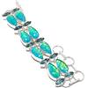 "Fatto a mano" Bracciale in argento sterling 925 con pietra preziosa opale di fuoco tripla, ...