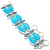 "Fatto a mano" Bracciale in argento sterling 925 con pietra preziosa opale di fuoco tripla, ...