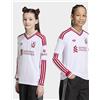 adidas Maglia A Maniche Lunghe Away Liverpool Fc 26/27 Bambini E Bambine - Bianco, bianco