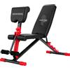 SPORTNOW Panca Pesi Regolabile per Home Gym, Pieghevole 300 kg, Inclinata/Declinata/Piana, 7 Posizioni Schienale | Aosom Italy