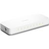 D-Link GO-SW-8E Switch Desktop, Fast Ethernet 10/100Mbps, RJ45, Plug & Play, 8 Porte, Bianco