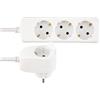REV POWER STRIP 3+1-FOLD 2M WHITE POWERSPLIT