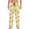 RPLIFE Pantaloni del pigiama da uomo, motivo criceto cartone animato, con tasche, morbidi pantaloni da pigiama da uomo S-XXL