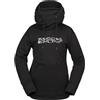 Volcom Felpa con cappuccio da donna, in pile, per snowboard e sci, colore nero, S5