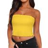 Gosunny Tube Tops - Maglia da donna estiva con schiena scoperta, slim fit, senza maniche