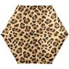 RPLIFE Ombrello da viaggio con protezione UV, antivento compatto ombrello per borsa, zaino borsa portatile, ideale per donne, nero, marrone, leopardo