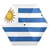 RPLIFE Ombrello da viaggio antivento compatto ombrello per zaini/borse, sole, bandiera Uruguay