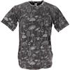 GURU SHOP Tibet & Buddhist Art T-Shirt Fungo Stonewash Cotone Uomo Giallo, Nero , M