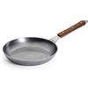 Woll Carbon Steel - Padella piatta induttiva, diametro 24 cm, altezza 5 cm
