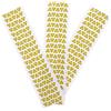 OFFIGAM Set di 3 fogli di etichette di avvertimento elettrico giallo triangolare, adesivi ad alta tensione 1 cm, pittogramma pericolo elettrico, adesivo potente per segnalazione