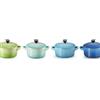 Le Creuset 10 cm - Mini Cocotte Casseruola Rotonda In Gres Vetrificato - Set 4 Pz