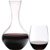 Riedel O Gift Set Bicchieri Vino e Decanter Cabernet Merlot in Vetro - Set 5 Pezzi