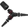 Osaga DISTRIBUTORE DIRAMATORE A 3 USCITE per RUSCELLO Cascata Pompa LAGHETTO Stagno