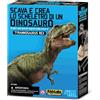 4M KidzLabs Scava e Crea Scheletro Dinosauro - Tyrannosaurus Rex | Gioco Educativo per Bambini - Scopri e Ricostruisci Fossili Preistorici | Set Paleontologia