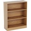 Vida Designs Cambridge 3 Ripiano Low Libreria, Moderno Space-Saving Mobile contenitore for Soggiorno, Camera da letto or Ufficio, Autoportante Design, H75xW60xD24cm (Rovere)