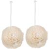HOUDERCO Diffusore Floreale Sostituibile 2 Pezzi in Corda di Cotone Beige | Bottiglia Profumo e Oli Essenziali, Decorazione Minimalista Raffinata, per Camere e Soggiorni