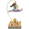 Enesco Disney Traditions by Jim Shore, statuetta luminosa di Aladdin e Jasmine Magic Carpet Ride, 21 cm, multicolore