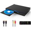 WIITHINK Lettore DVD Blu ray Lettore Multimediale per Film e Musica Dolby Audio Full HD