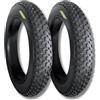Ecovelo' EBC26FBE 2 COPERTONI 26 X 4.0 (100-559) PER FAT BIKE GOMME PNEUMATICI TASSELLATI RIGIDI BICI MTB FAT