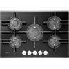 Hotpoint FTGHG 751 D/HA(BK) Piano Cottura Gas 5 Fornelli 75 cm Nero
