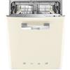Smeg STFABCR3 Lavastoviglie Sottopiano 13 coperti Classe B Panna