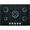 Glem Gas GT755BK Piano Cottura Gas 69 cm Nero