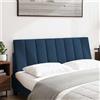 vidaXL Cuscino per testiera "Hanko" blu 140 cm in tessuto