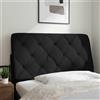 vidaXL Cuscino per testiera nero 100 cm in tessuto