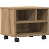 vidaXL Supporto per stampante Artisan in rovere 41 x 32 x 34,5 cm Materiale ligneo