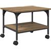 vidaXL Supporto per stampante Artisan oak 50 x 40 x 38 cm Materiale a base di legno