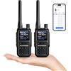 BAOFENG GT-5R: mini radio portatile a due bande (VHF/UHF), potenza 5W, con programmazione tramite app