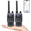 BAOFENG GT-5R: mini radio portatile a due bande (VHF/UHF), potenza 5W, con programmazione tramite app
