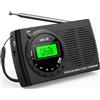 OEM Ricevitore di emergenza portatile con eccellenti prestazioni di ricezione e una qualità audio eccezionale - Piccolo ricevitore radio di emergenza portatile con timer e presa per cuffie