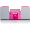 OEM Sistemino compatto per bambini con lettore CD e schermo a colori - Ingresso AUX - 2 x 2 W RMS con scritte rosse