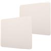 OEM Tappetino per mouse impermeabile, 2 mm, ultraleggero, resistente alle macchie - Beige argento - Materiale: in PVC - Ideale per l'ufficio e la casa
